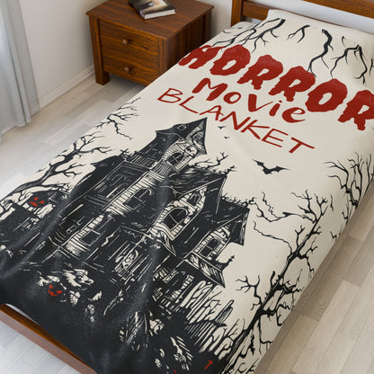 Haunted House Horror Movie Blanket