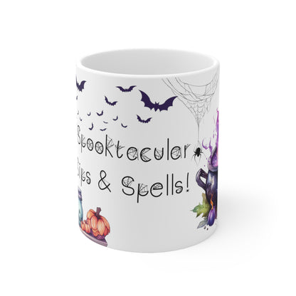 Retro Halloween Coffee Mug Spooky Season Mug Witchy Mug Halloween Cauldron Mug Halloween Spider Web Mug Retro Pumpkin Mug Halloween Kitchen