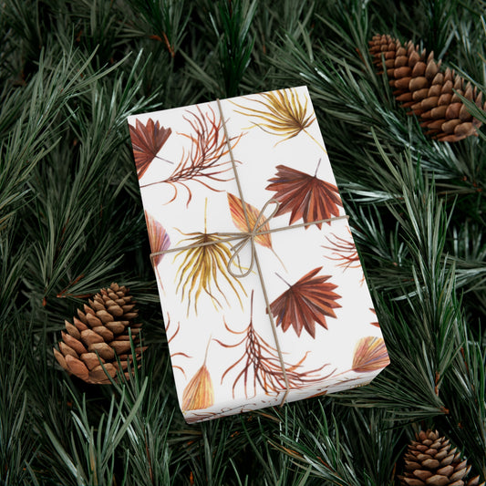 Fall Leaves Wrapping Paper Roll Fall Gift Wrap 6 Foot Roll Gift Wrapping Paper Thanksgiving Gift Wrapping Paper