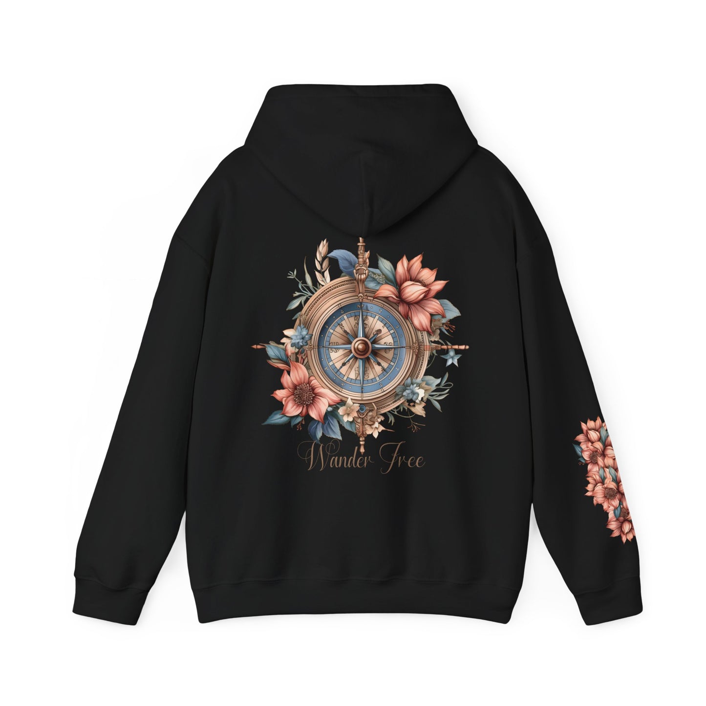 Wander Floral Compass Hoodie