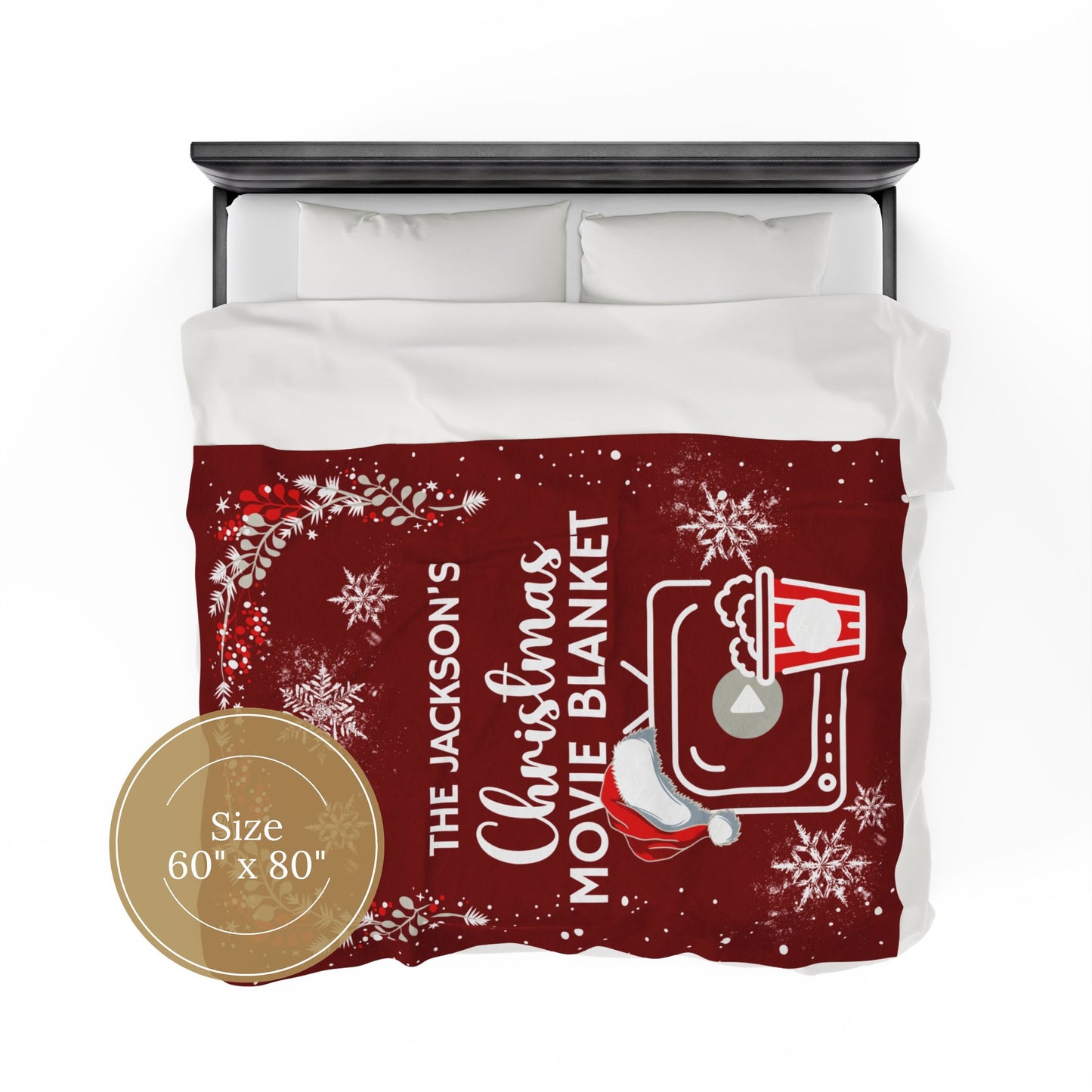 Custom Christmas Movie Blanket