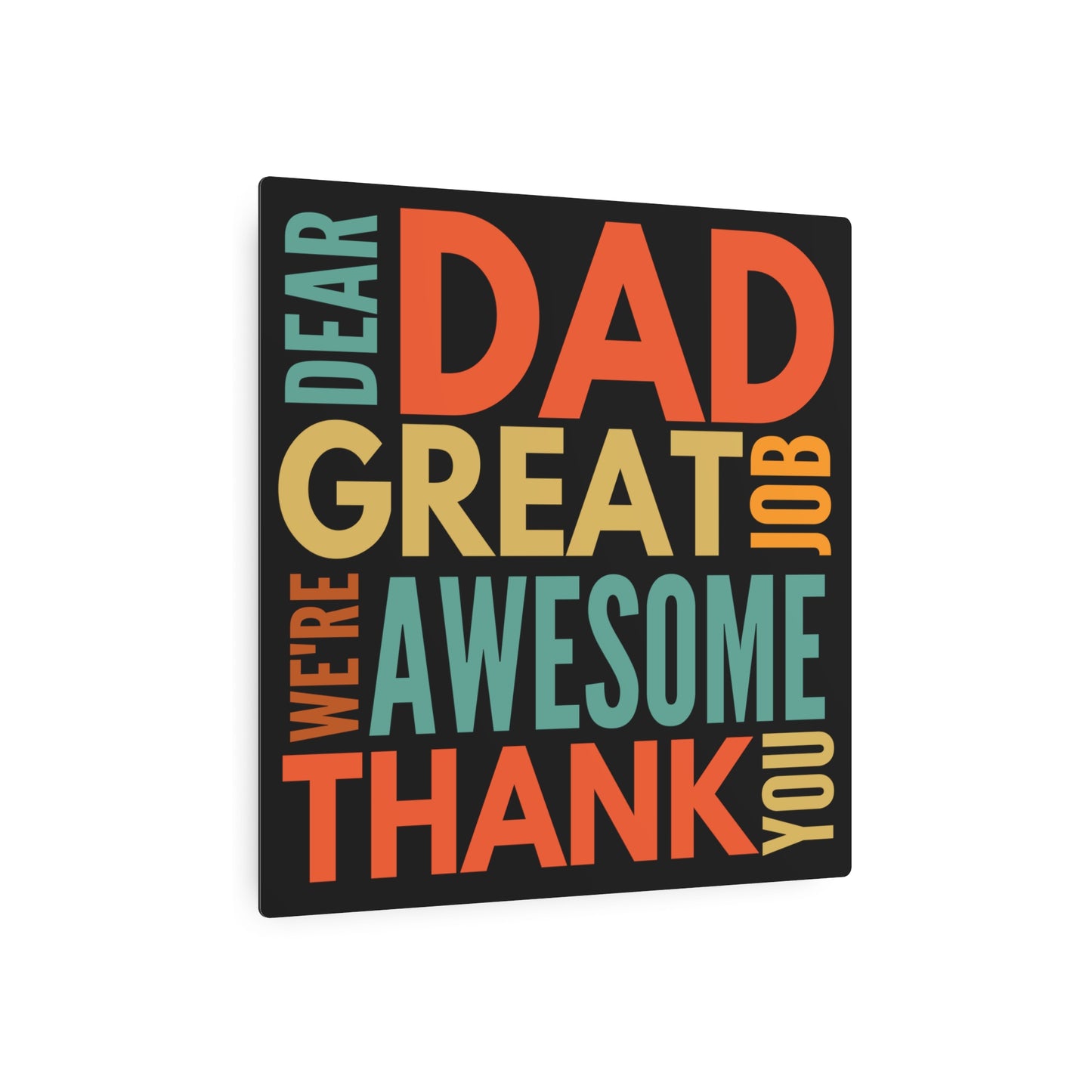 Metal Wall Art Dad Gift From Kids Funny Man Cave Sign Stepdad Gift Sarcastic Gift From Son Shop Sign Birthday Gift For Him From Daughter