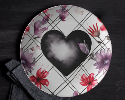 Thermosaf Polymer Plastic Dinner Plates Valentine Plates