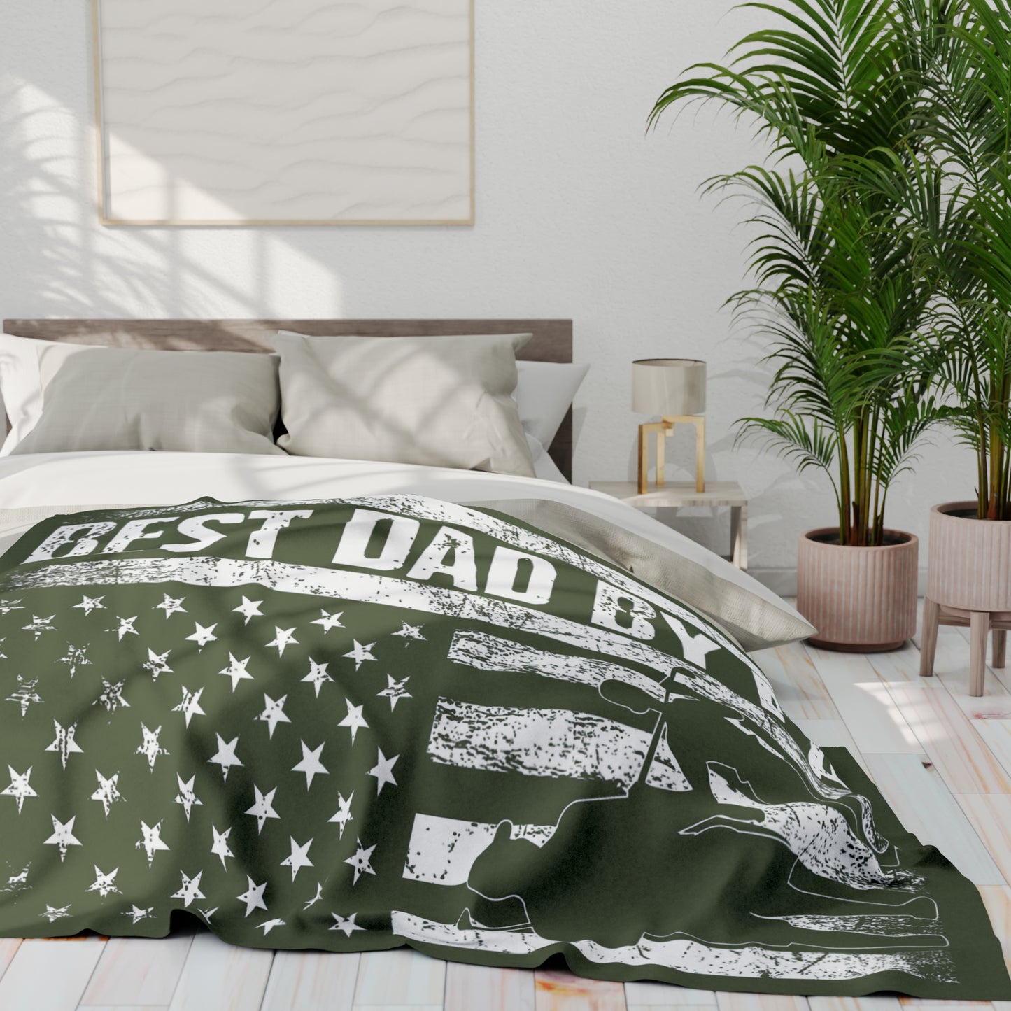 Best Dad By Par Golf Blanket Gift For Dad