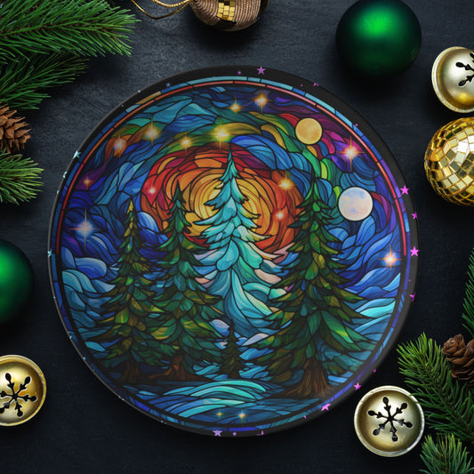 Thermosaf Polymer Plastic Christmas Dinner Plate Christmas Party Plates