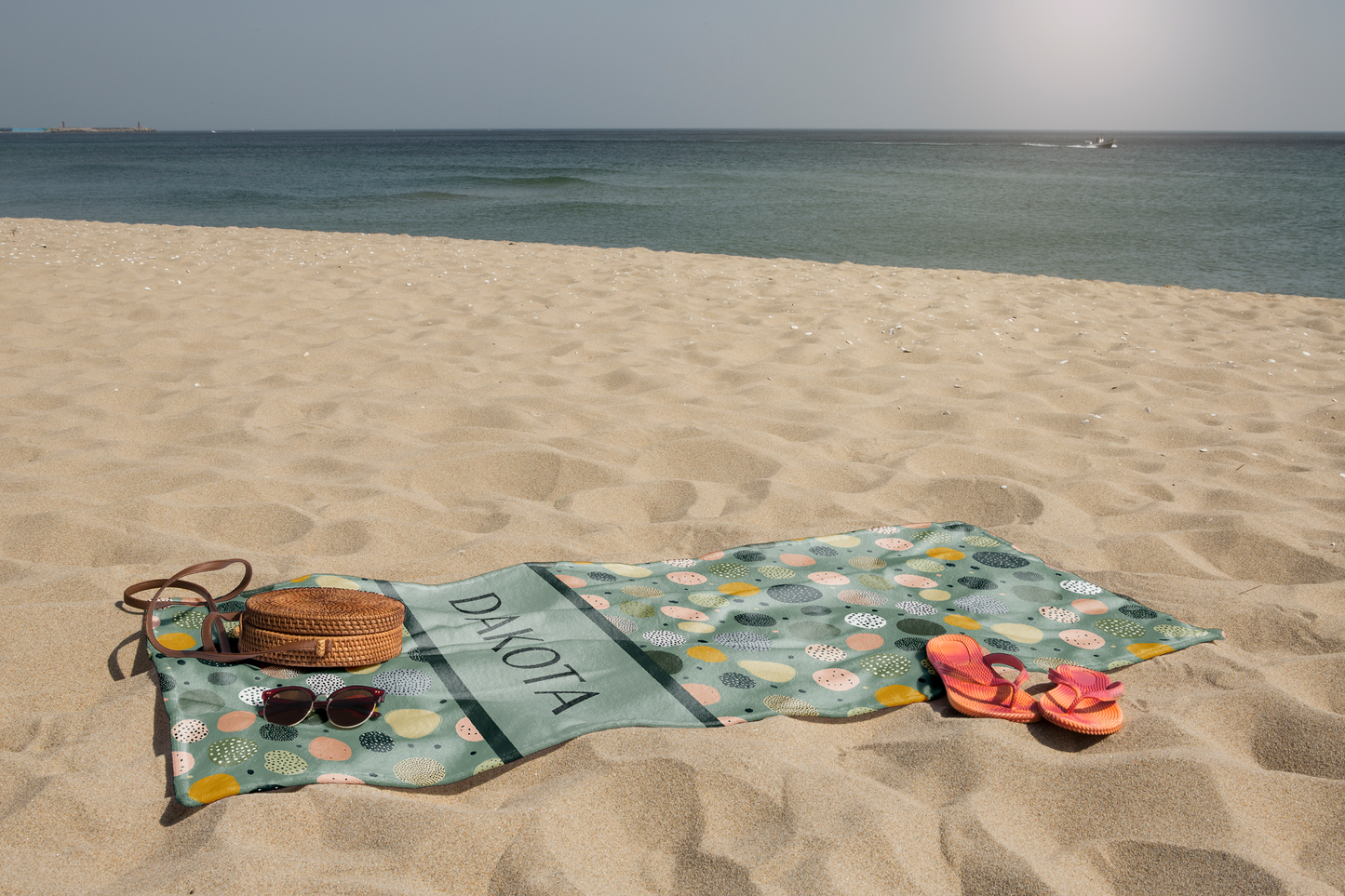 Personalized Beach Towel Custom Summer Gift,