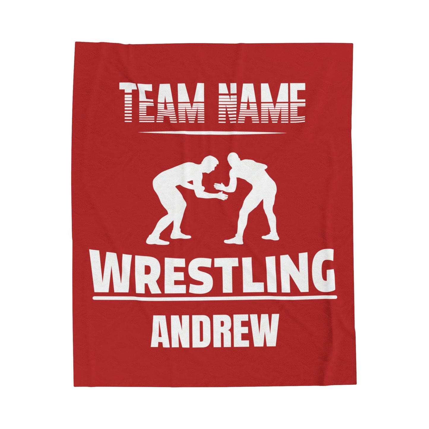 Personalized Wrestling Blanket Gift For Wrestler Custom Wrestling Team Gift