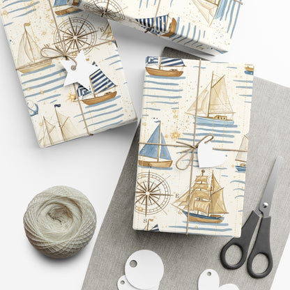 Sailboat Gift Wrapping Paper