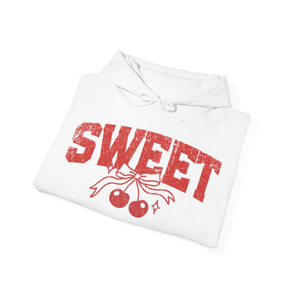 Retro Cherry Shirt Vintage Distressed Graphic Hooded Sweatshirt