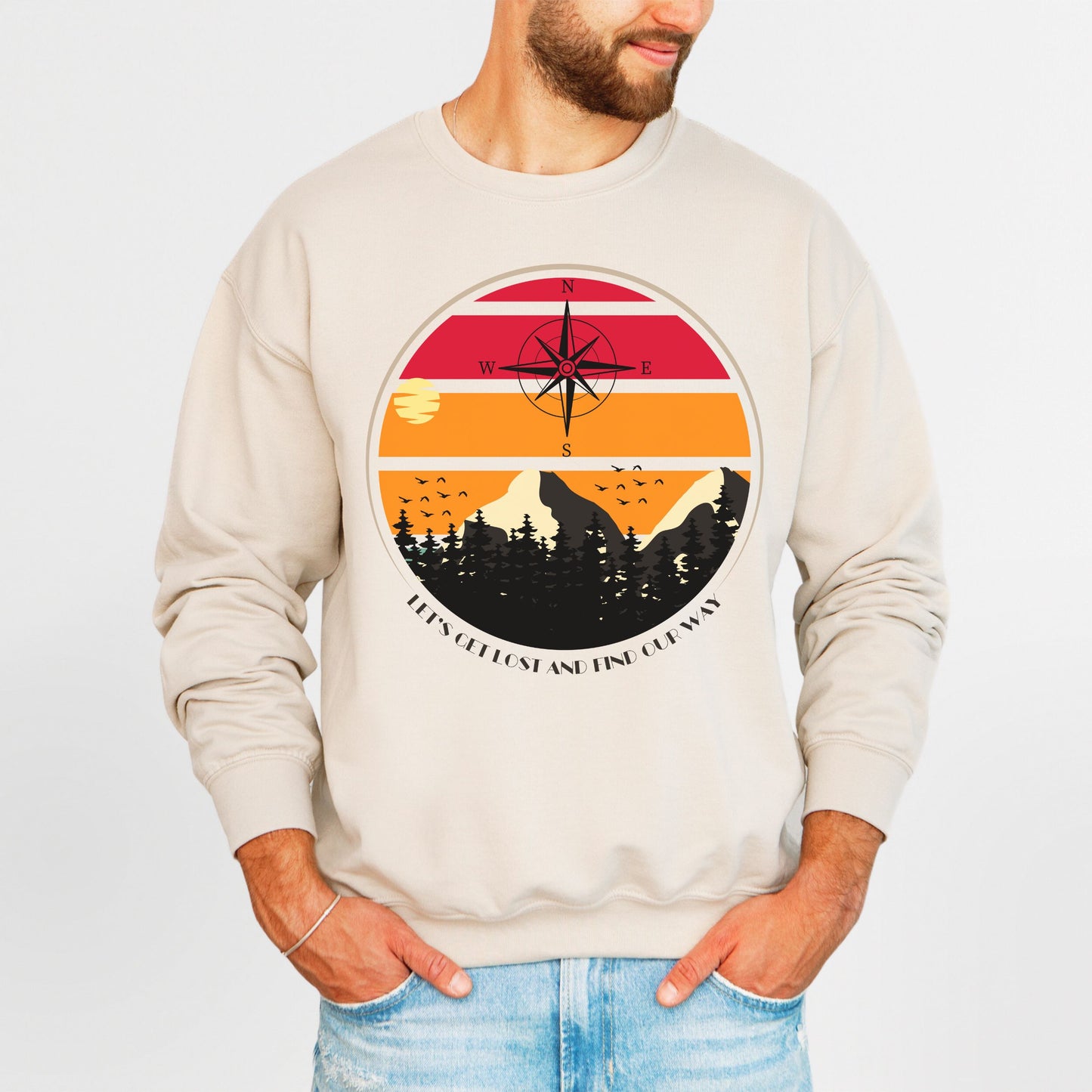 Mountain Sweatshirt Nature Lover Gift