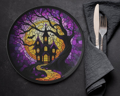 Spooky Halloween Haunted Mansion Plates Haunted House Decor