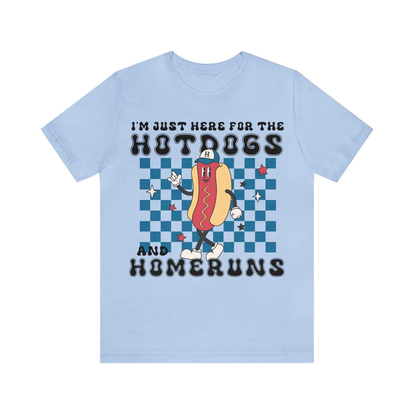 Hotdogs and Homeruns Women's Short Sleeve Baseball T-Shirt