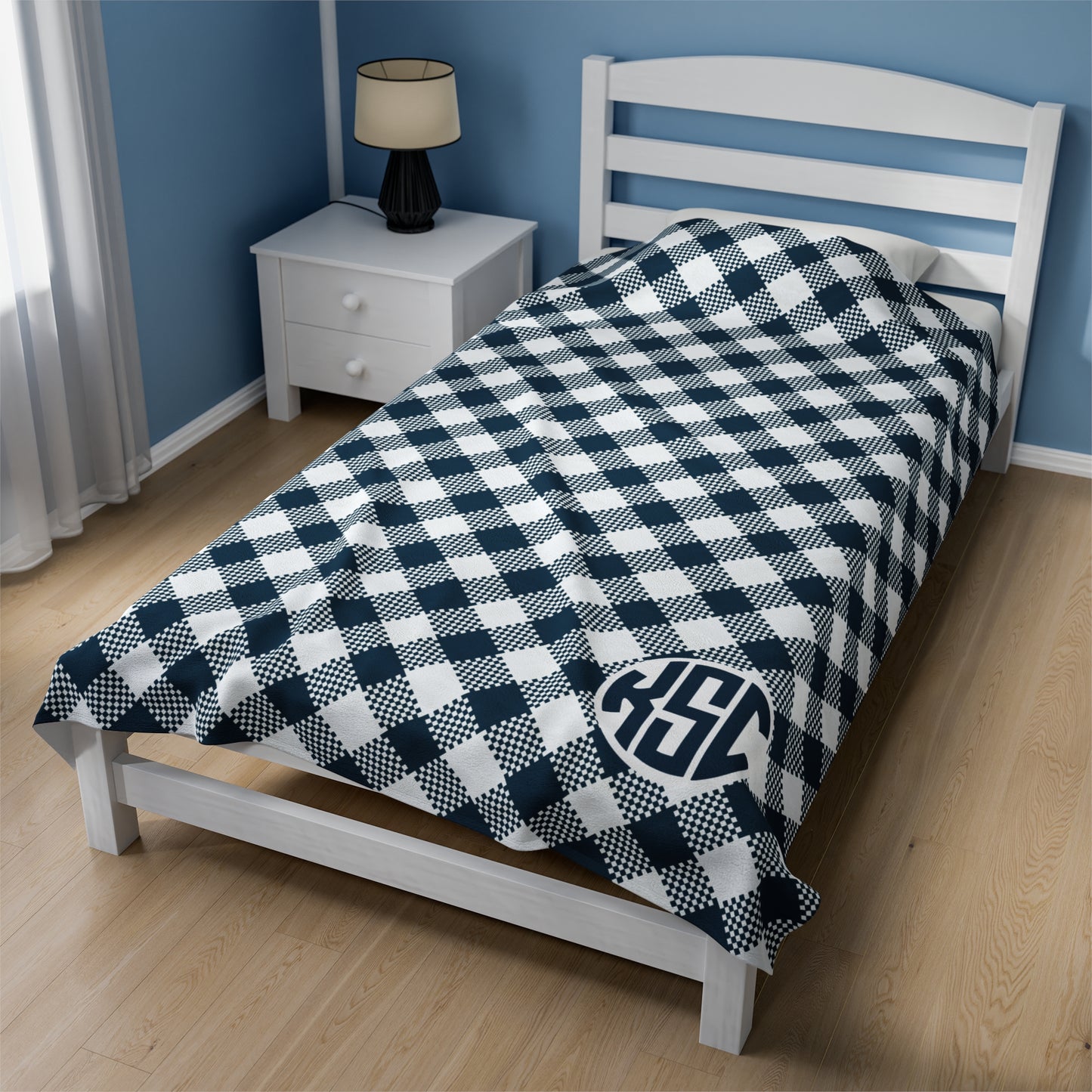 Personalized Gingham Blanket Monogram Blanket