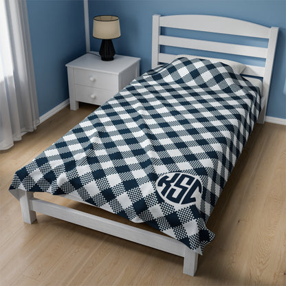 Personalized Gingham Blanket Monogram Blanket