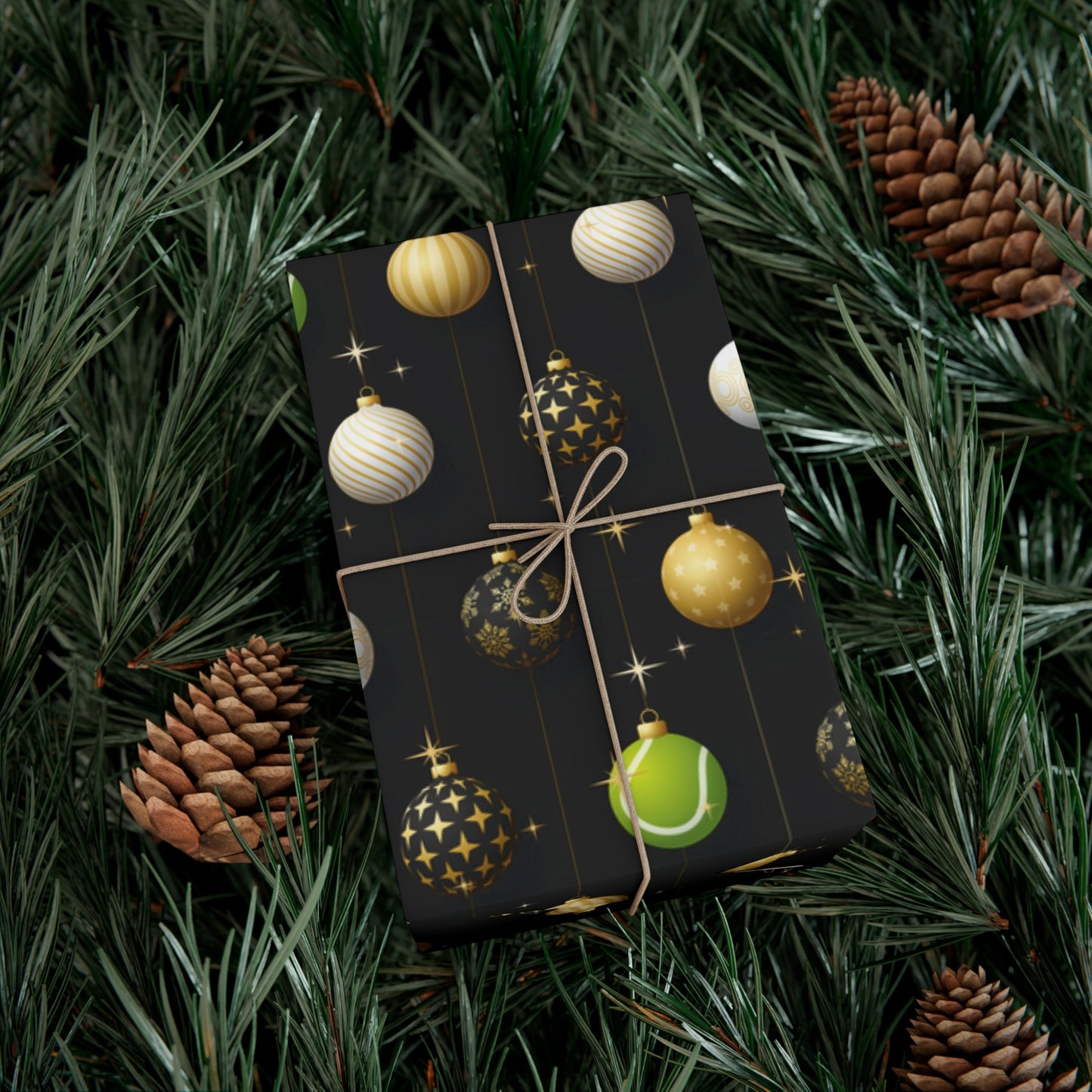 Tennis Christmas Wrapping Paper