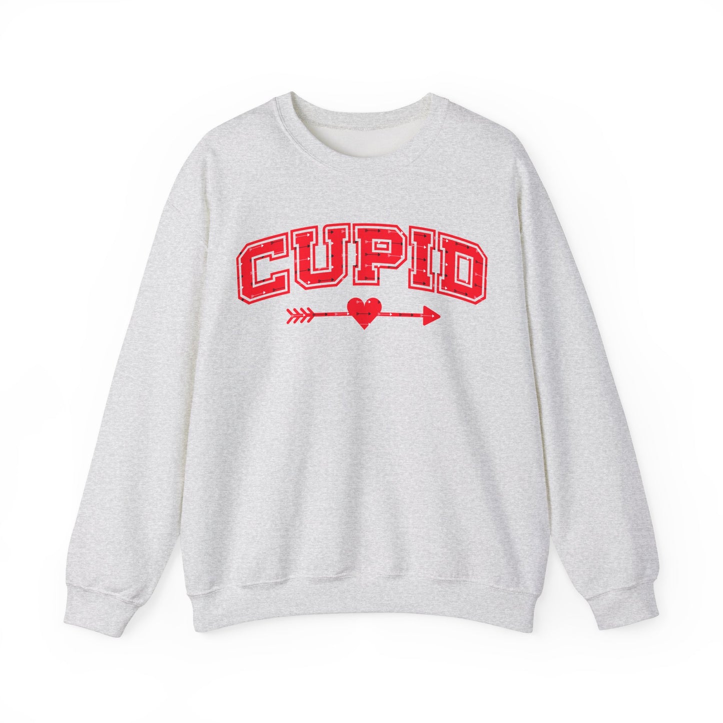 Cupid Valentine Shirt Retro Romantic Womens Crewneck Sweatshirt