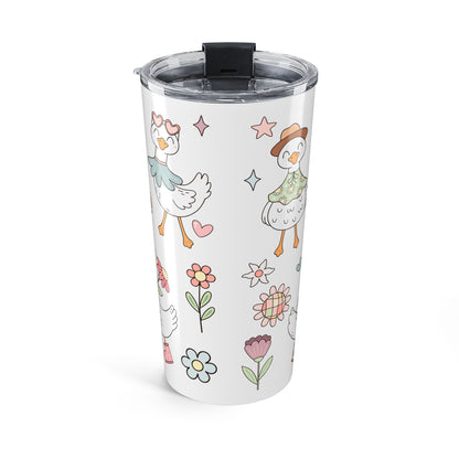 Floral Silly Goose 20 oz Tumbler