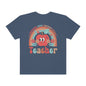 Retro Rainbow Comfort Colors Shirt Back to School Shirt For Teachers Groovy Teacher Shirt Gift For Teacher Educator T Shirt Gift For Her