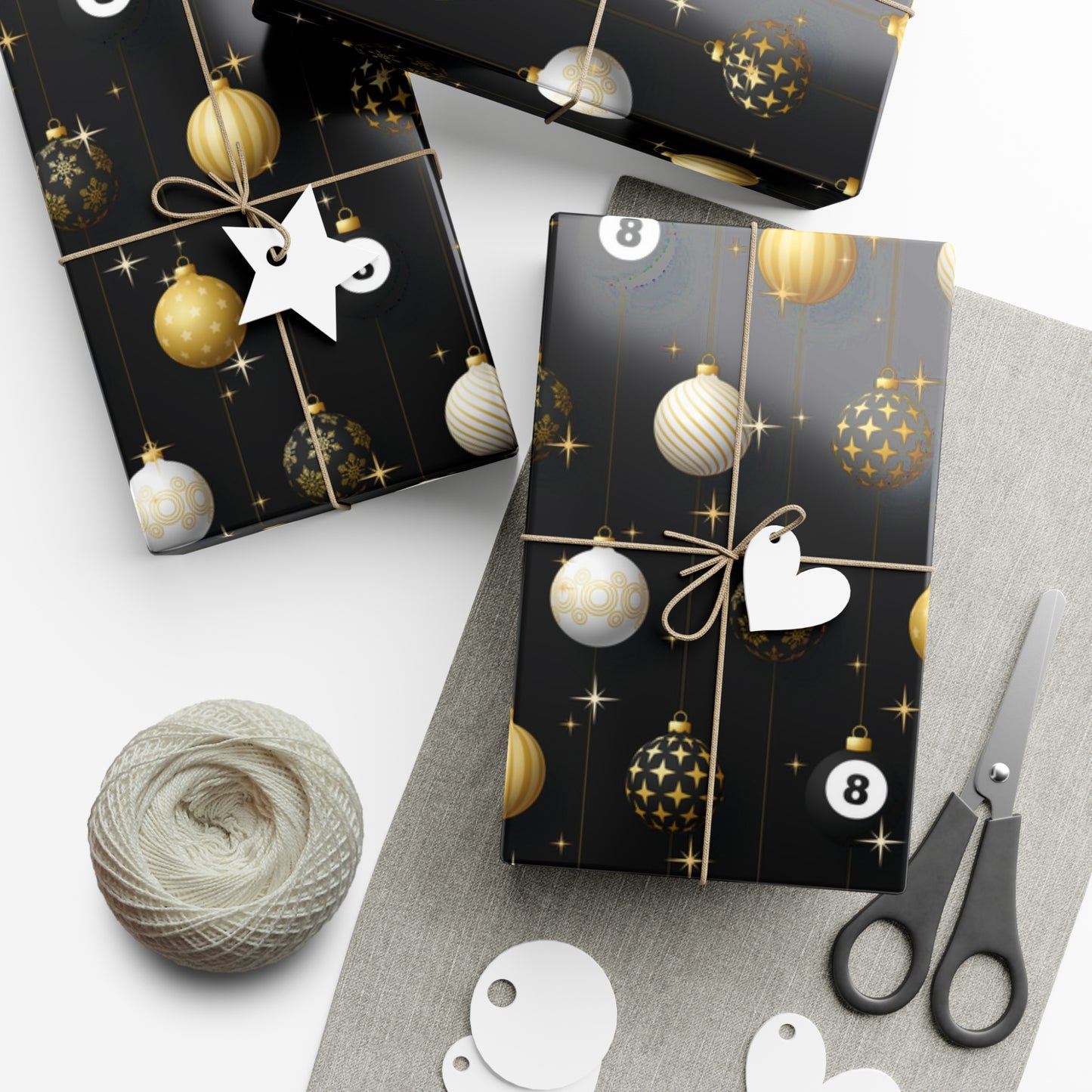 Billiards Christmas Wrapping Paper