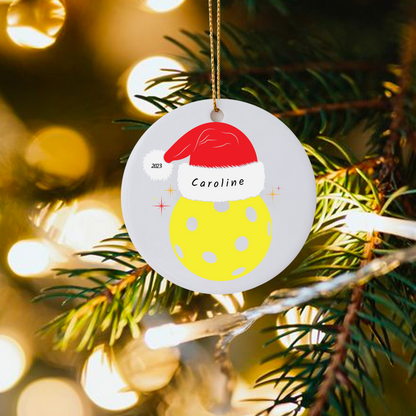 Personalized Pickleball Ornament