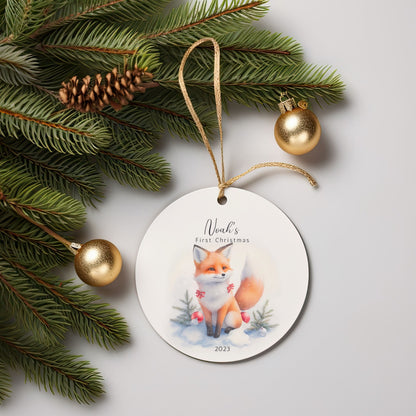 Baby First Christmas Ornament Personalized