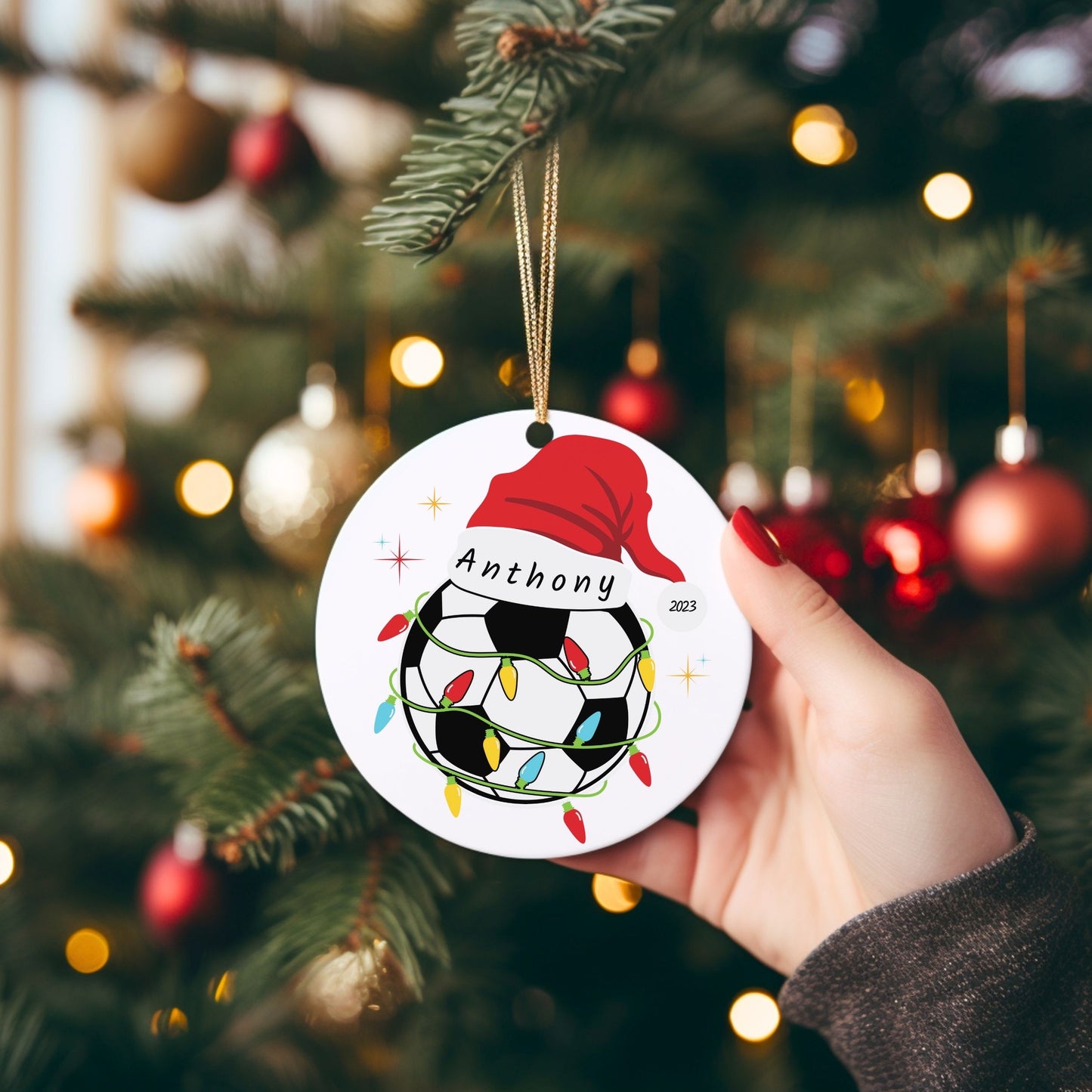 Soccer Ball Christmas Ornament