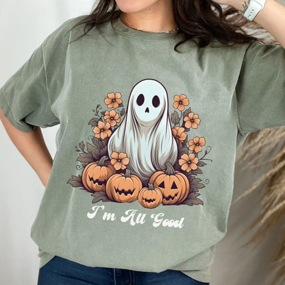 Retro Floral Ghost Shirt, Retro Halloween Ghost Shirt Groovy Ghost Shirt Floral Halloween Shirt Cute Ghost Spooky Season Shirt Graphic Tee