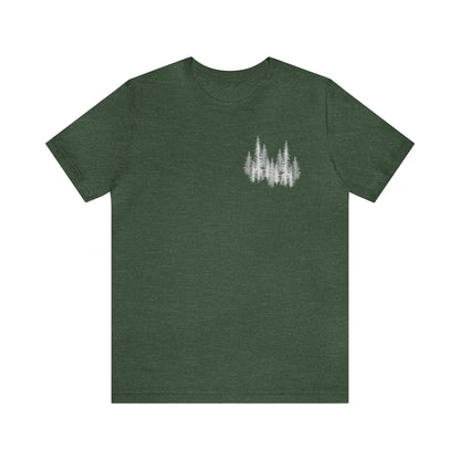 Winter Pine Tree Shirt Forest Shirt, Nature Shirt Outdoorsman Gift Nature Lover Gift Hiking Shirt Minimalist Shirt Pine Tree TShirt