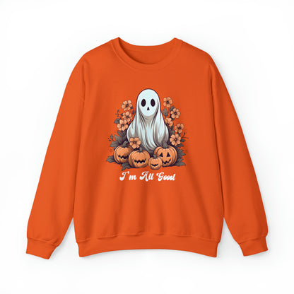 Retro Floral Ghost Sweatshirt, Retro Halloween Ghost Sweatshirt Groovy Ghost Shirt Floral Halloween Shirt Cute Ghost Spooky Season Shirt