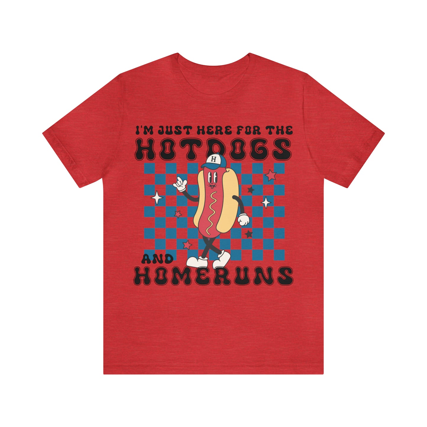 Hotdogs and Homeruns Women's Short Sleeve Baseball T-Shirt