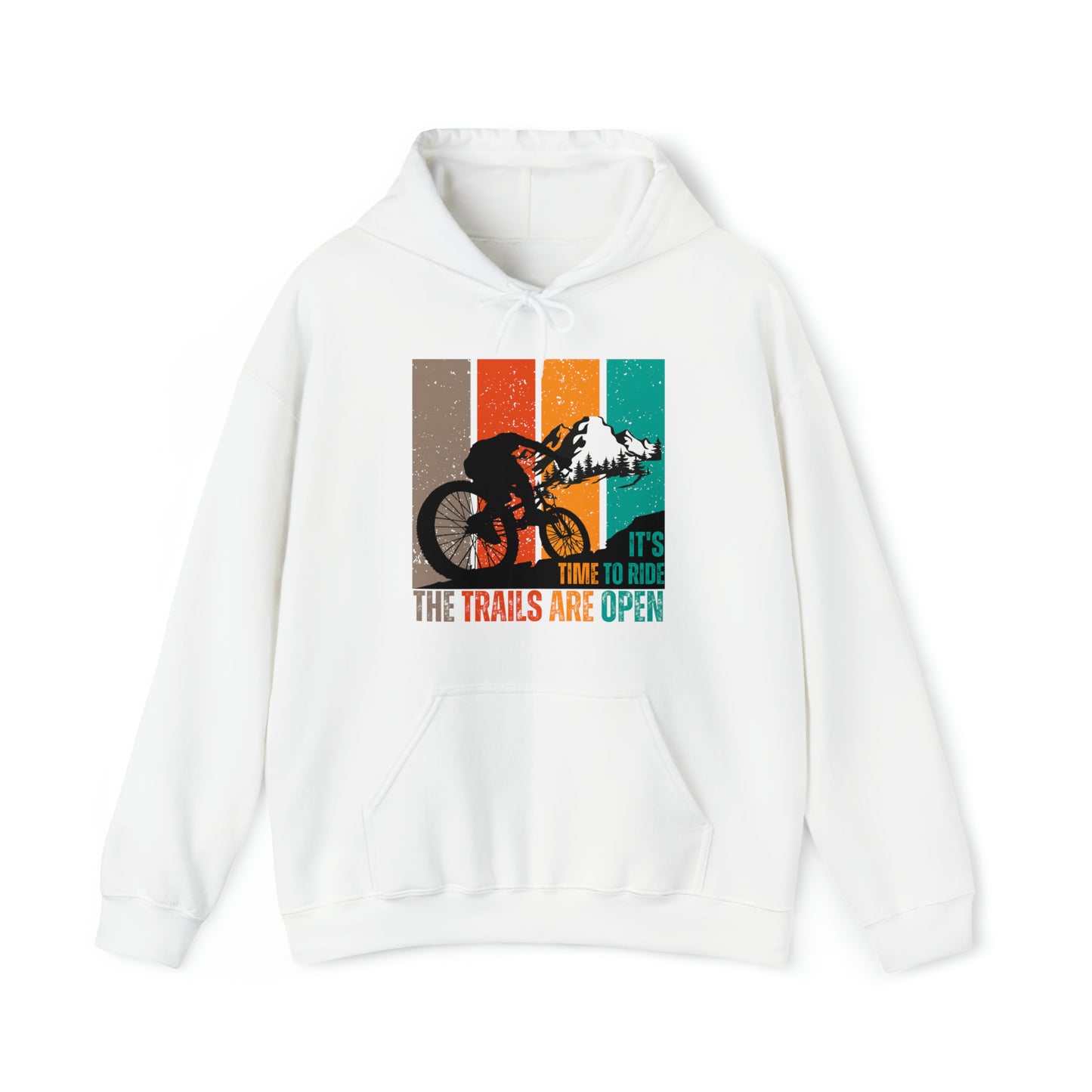 Mountain Bike Hoodie Cyclist Gift For Him Witty Retro Mountain Bike Gift for Son Cycling Sweatshirt Trail Riding Gifts For Athletic Men