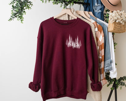 Winter Pine Sweatshirt Nature Lover Gift