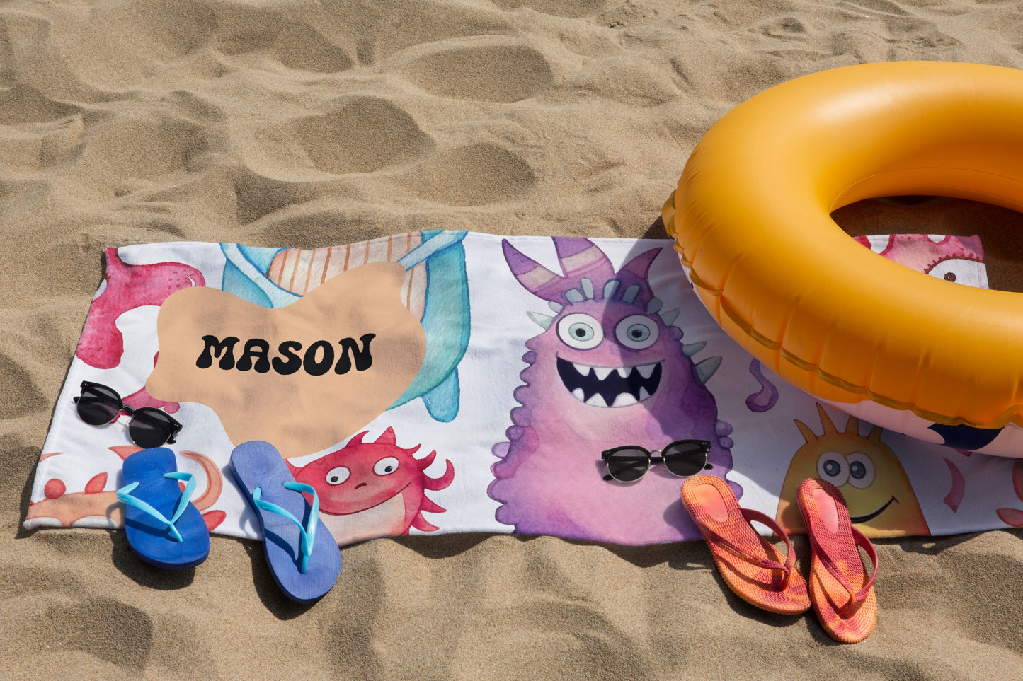 Personalized Kids Beach Towel Gift For Kids