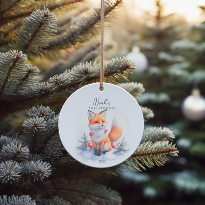 Baby First Christmas Ornament Personalized