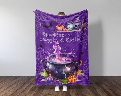 Halloween Blanket Spooky Movie Night Blanket