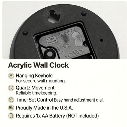 Mountain Bike Acrylic Wall Clock