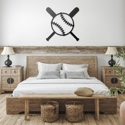Baseball Wall Decor Metal Sign
