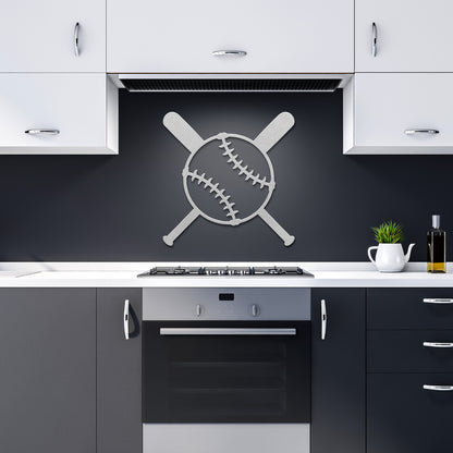 Baseball Wall Decor Metal Sign
