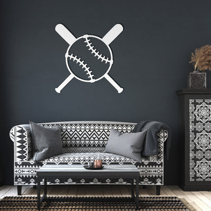 Baseball Wall Decor Metal Sign