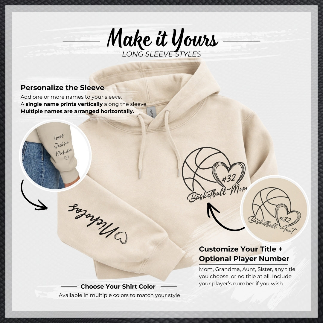 Personalized Basketball Hoodie