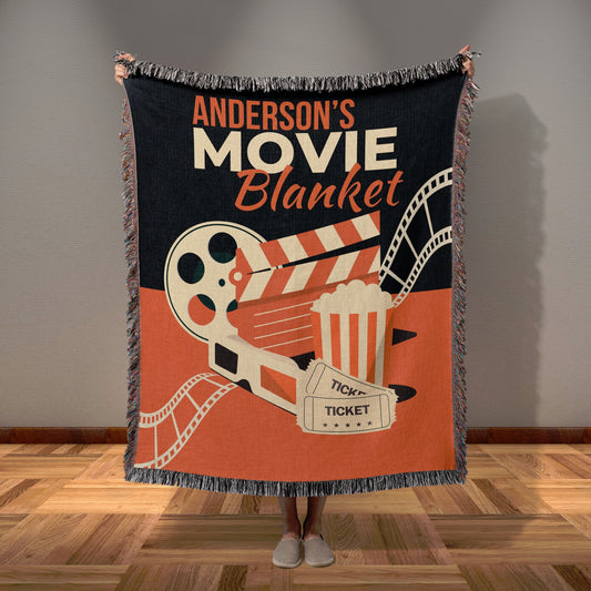 Personalized Woven Movie Blanket