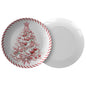 Candy Cane Christmas Tree Plate