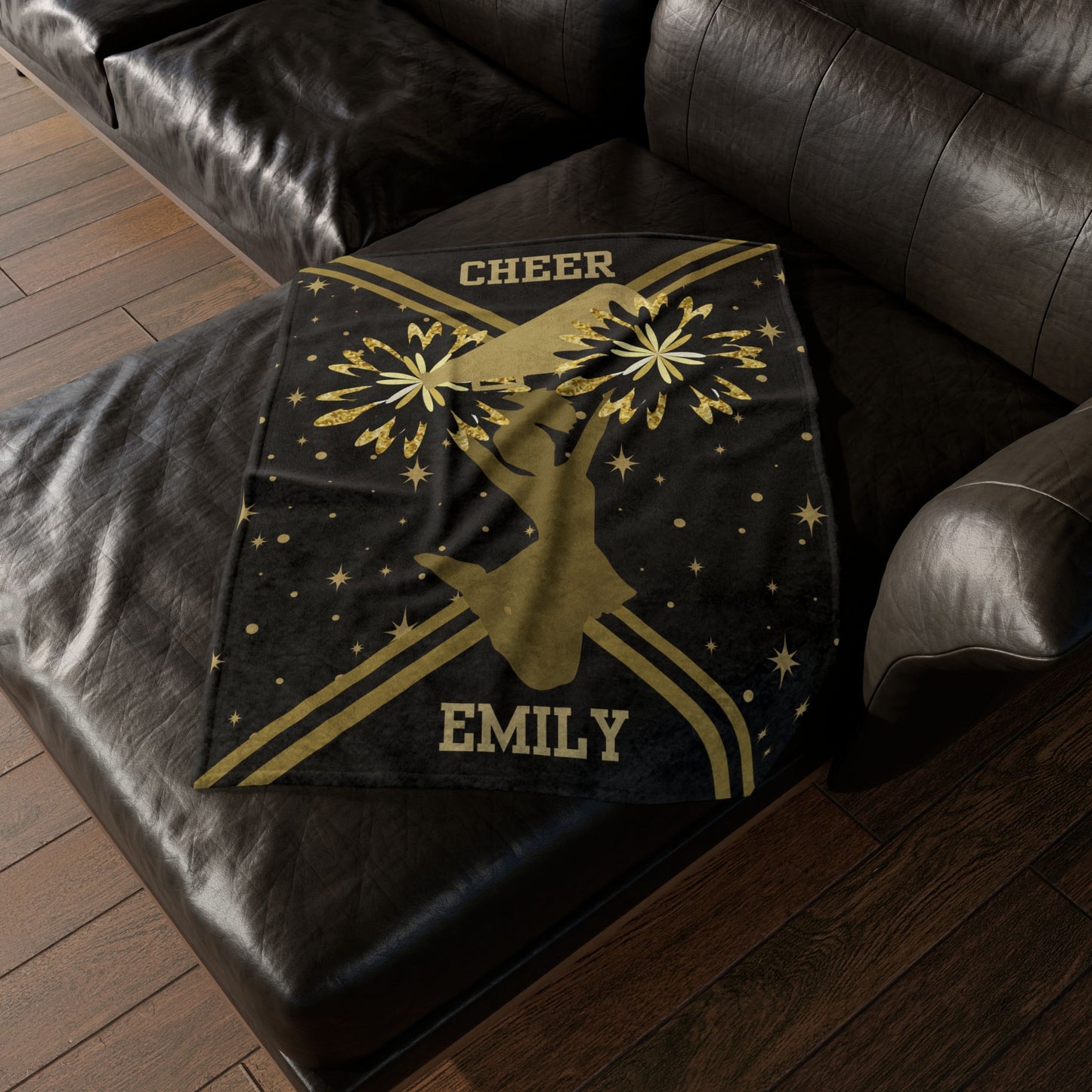 Personalized Cheerleader Blanket