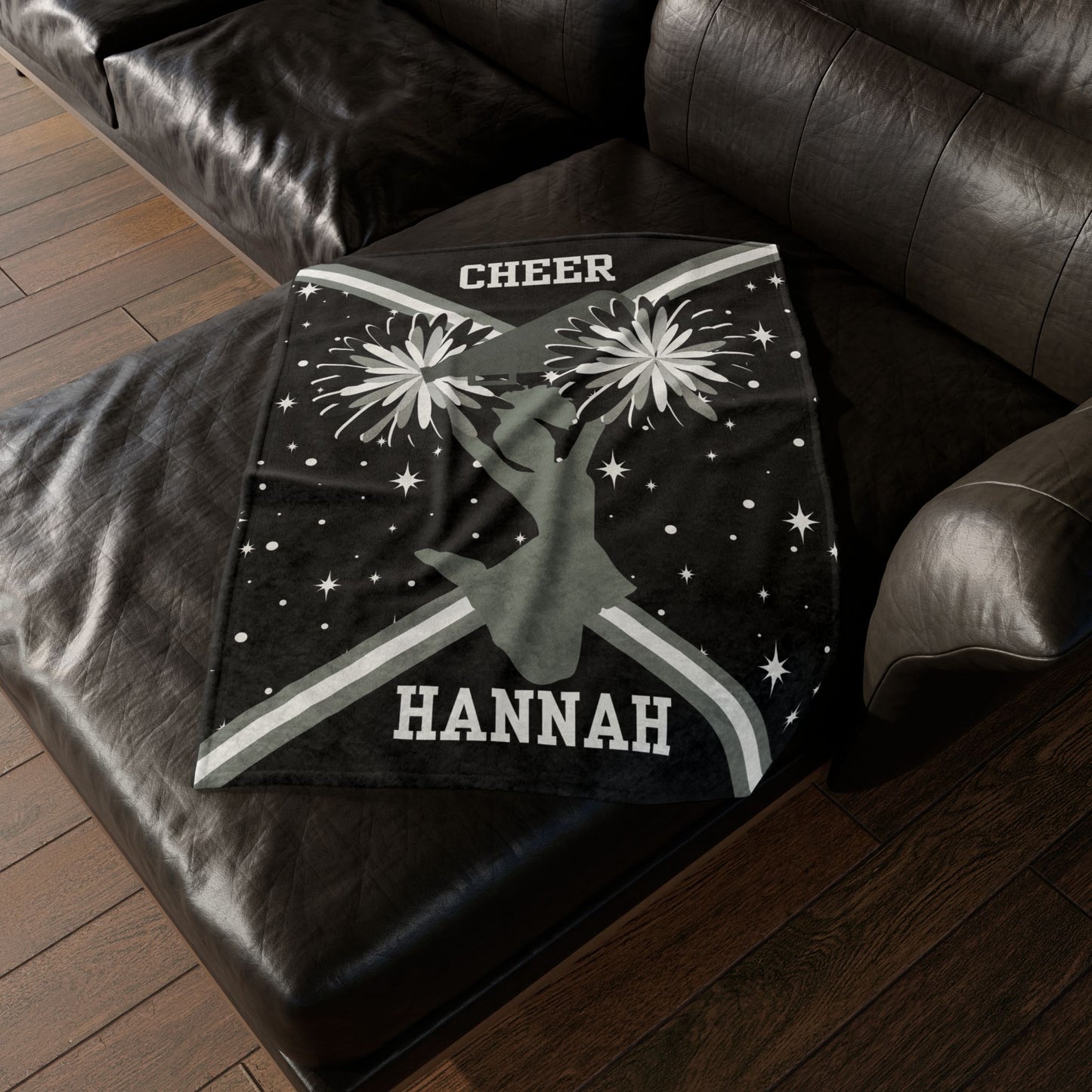Personalized Cheerleader Blanket