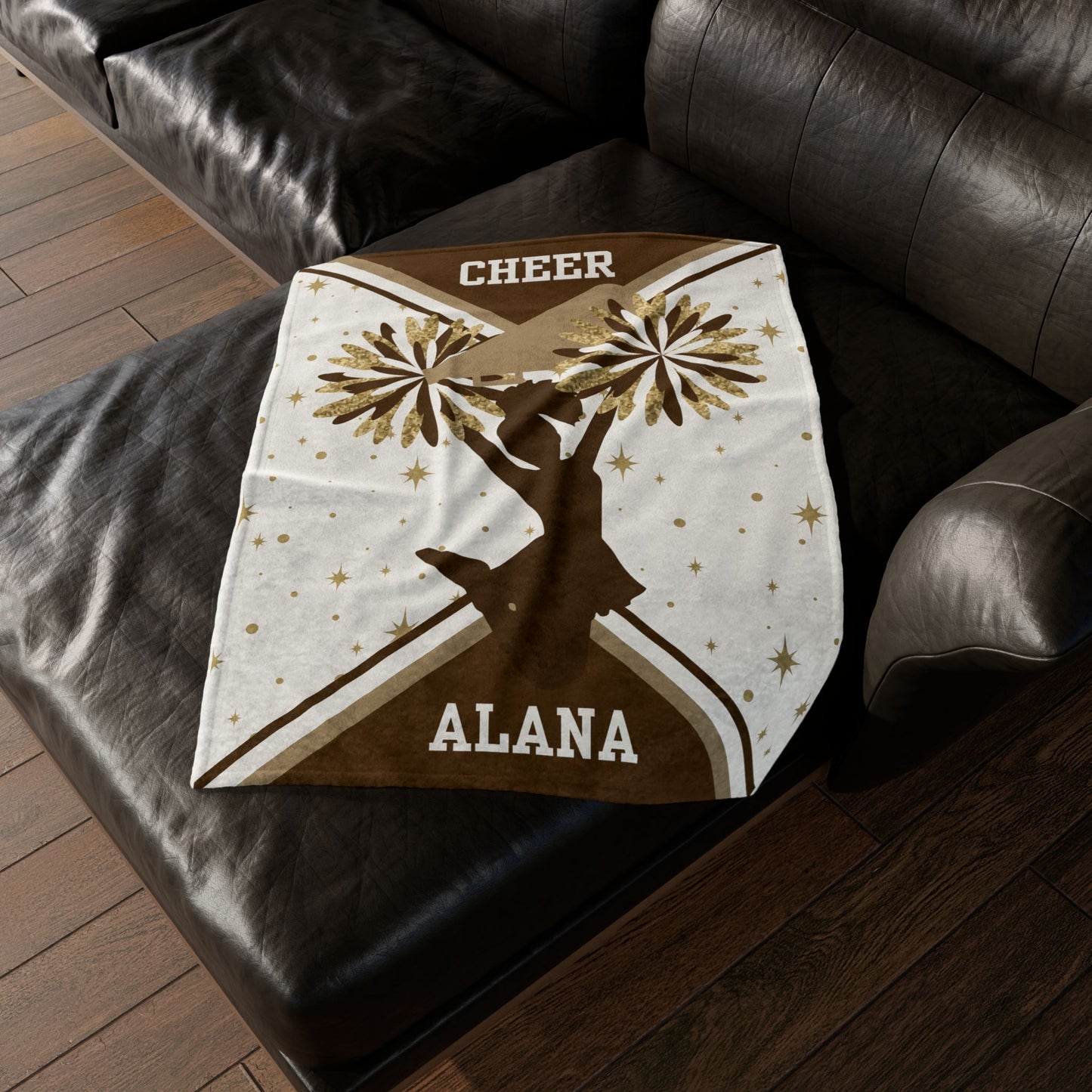Personalized Cheerleader Blanket