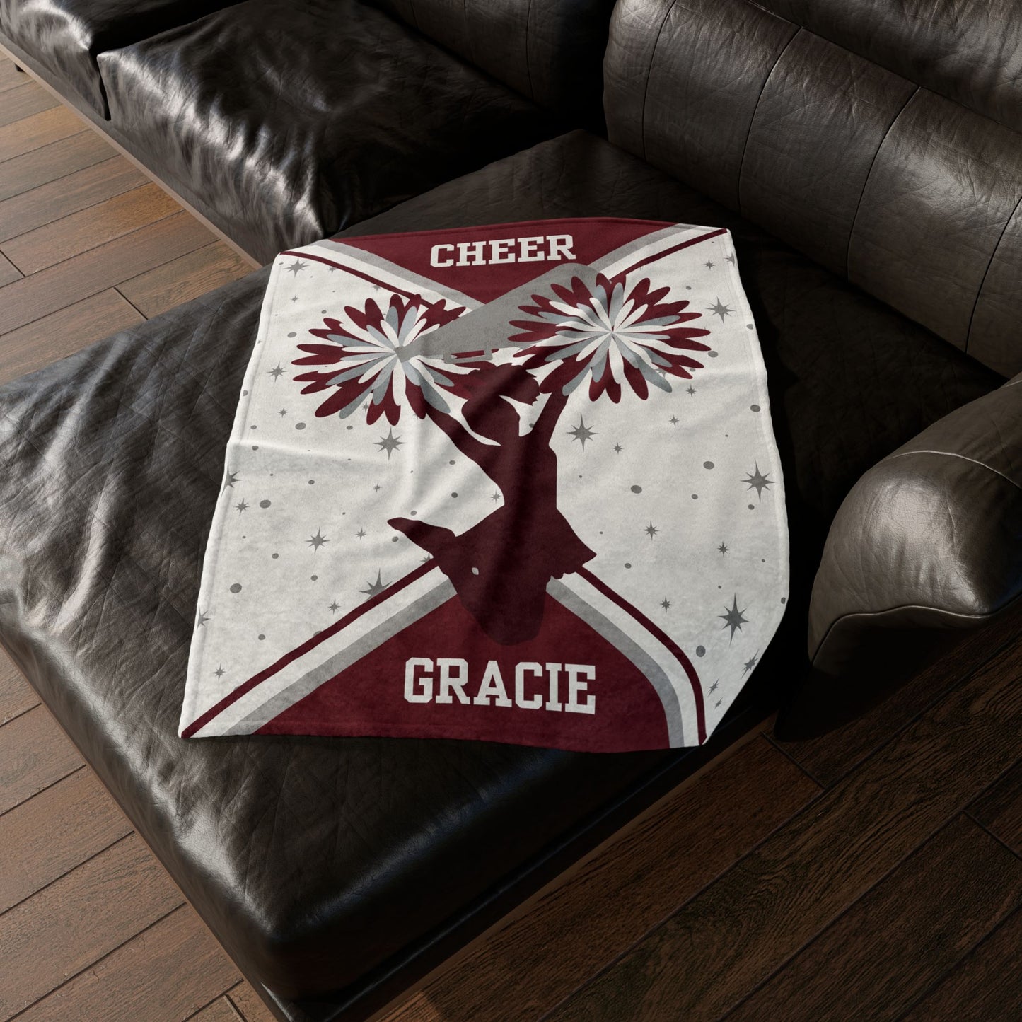 Personalized Cheerleader Blanket
