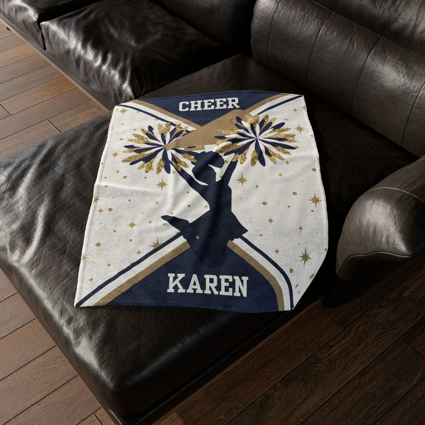 Personalized Cheerleader Blanket