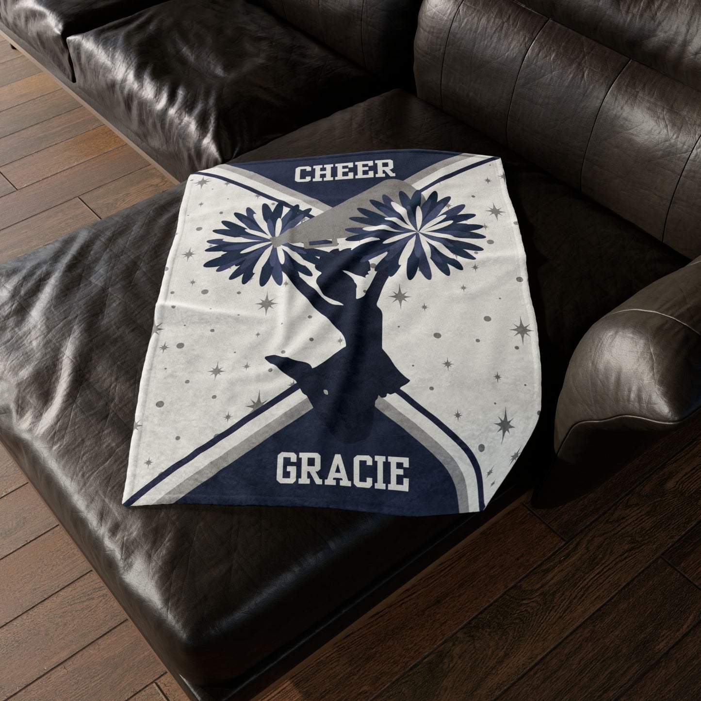 Personalized Cheerleader Blanket