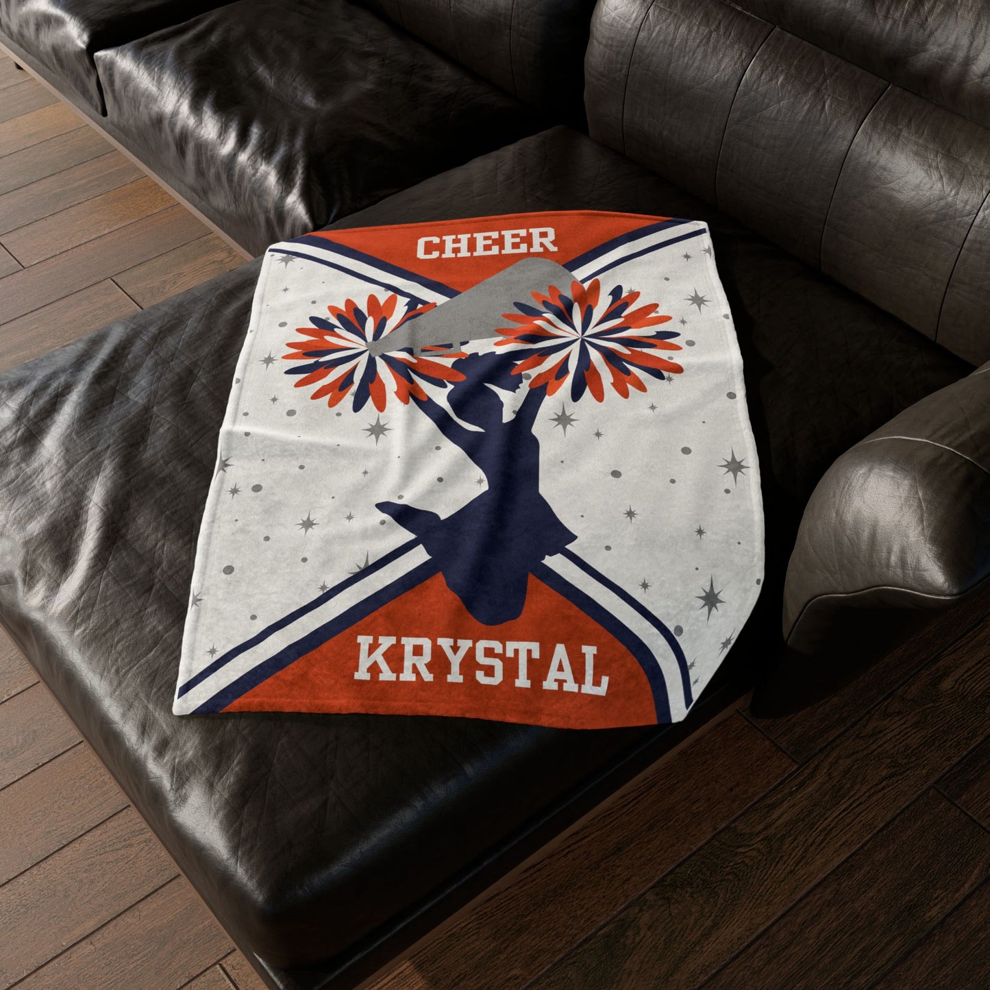 Personalized Cheerleader Blanket