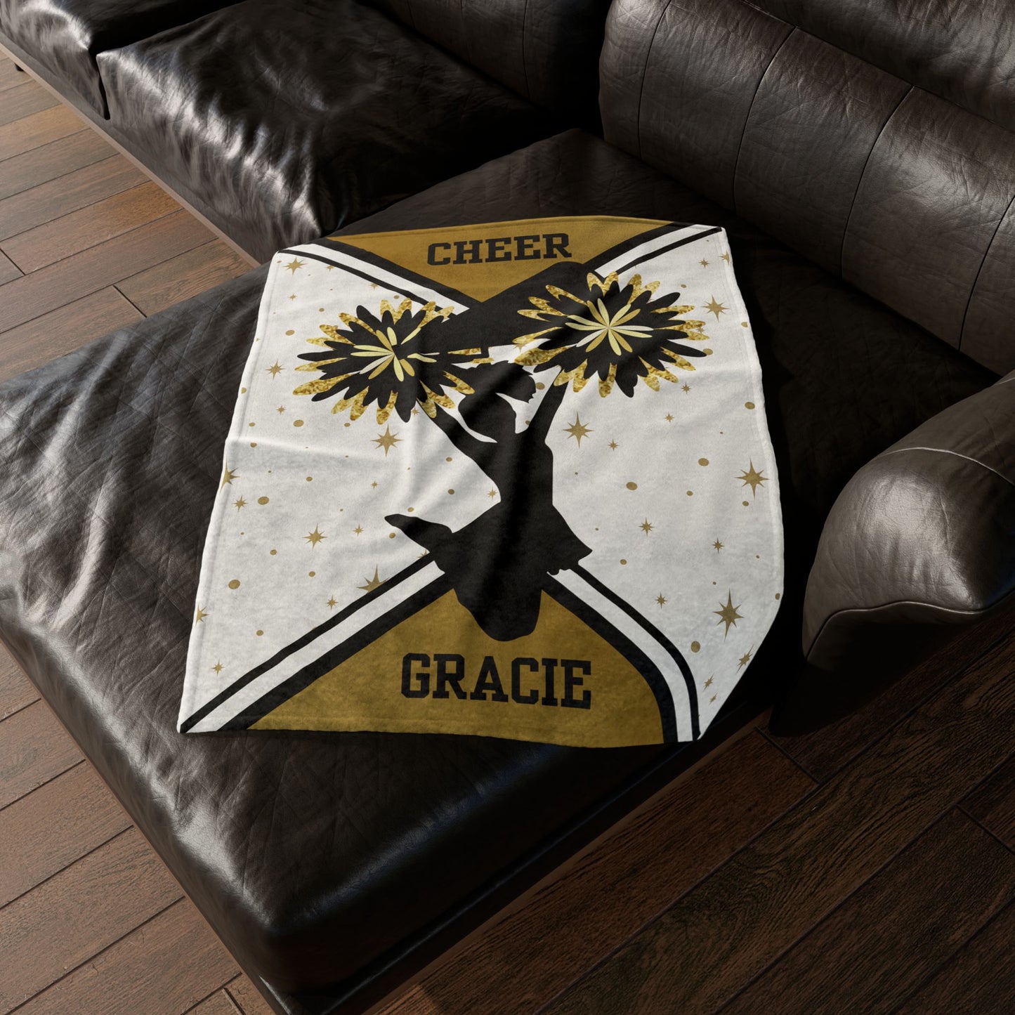 Personalized Cheerleader Blanket